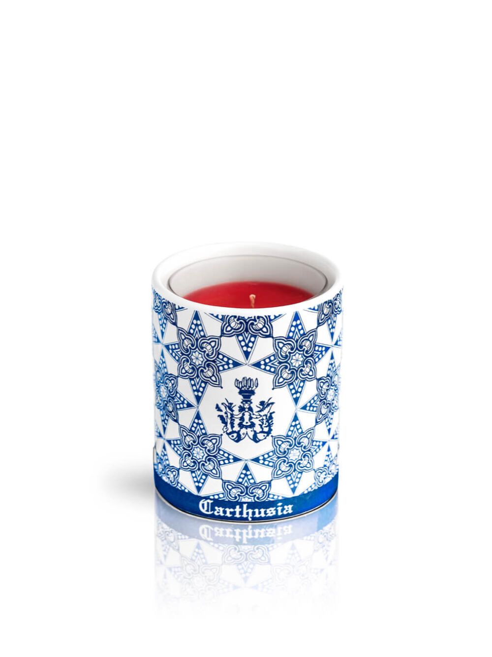 Portacandela in Ceramica Blu 1