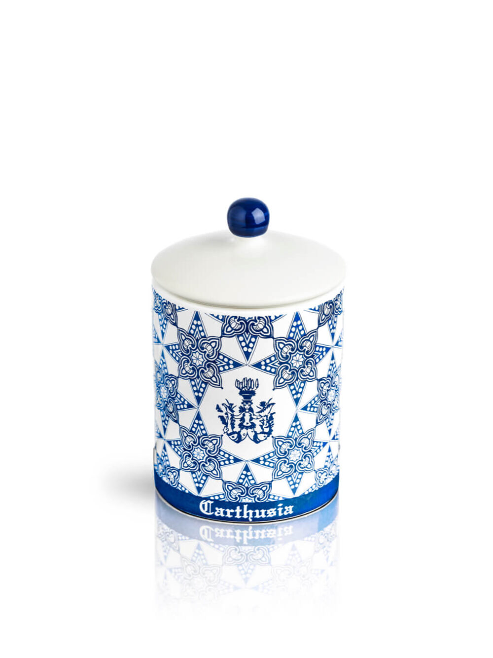 Portacandela in Ceramica Blu 2